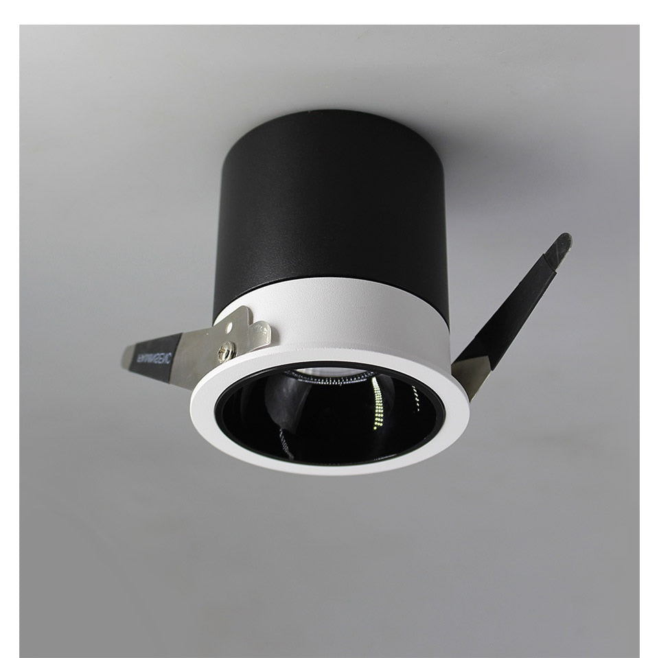 Aisilan Nordic modern style LED recessed downlight spot light built-in Anti-dazzle For living room bedroom corridor AC85-260V