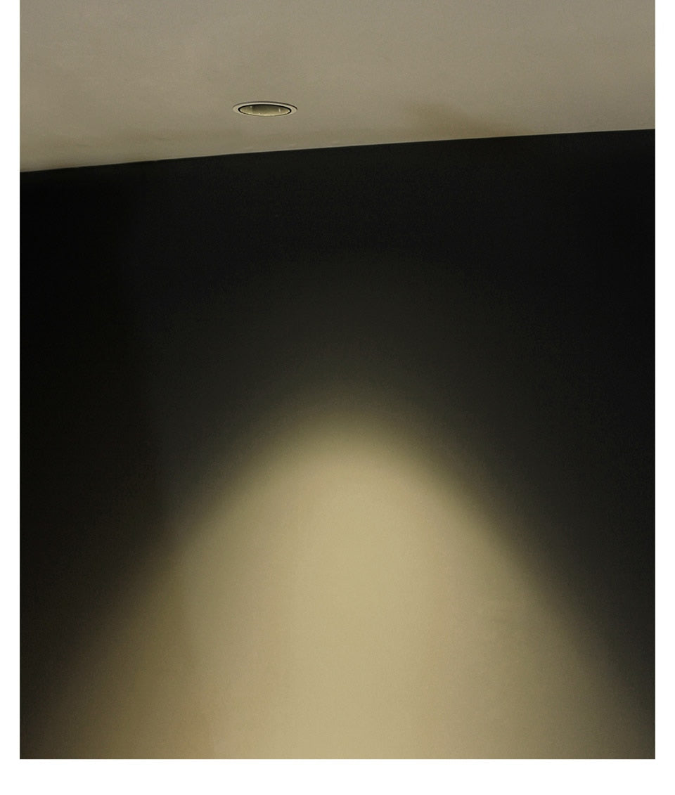 Aisilan Nordic modern style LED recessed downlight spot light built-in Anti-dazzle For living room bedroom corridor AC85-260V