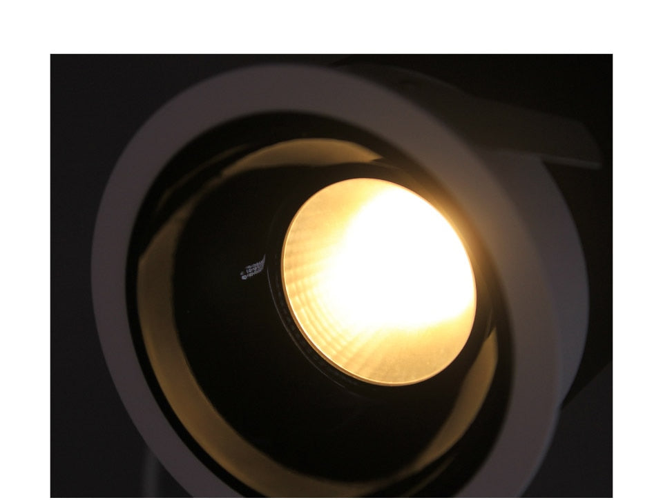 Aisilan Nordic modern style LED recessed downlight spot light built-in Anti-dazzle For living room bedroom corridor AC85-260V