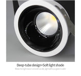 Aisilan Nordic modern style LED recessed downlight spot light built-in Anti-dazzle For living room bedroom corridor AC85-260V