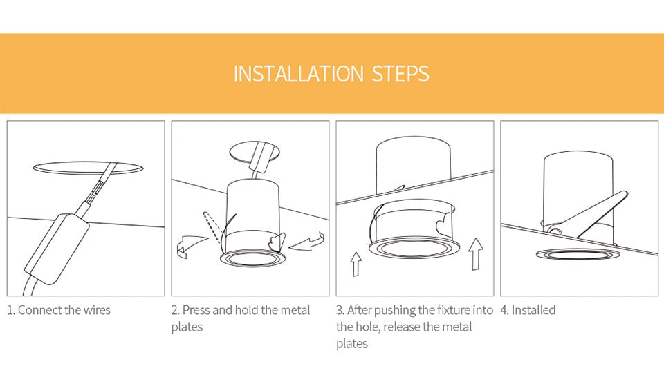 Aisilan Nordic modern style LED recessed downlight spot light built-in Anti-dazzle For living room bedroom corridor AC85-260V