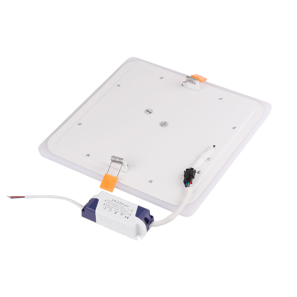 RGB Led Panel Light 6w/9w/18w/24W Ultra Thin Recessed LED Ceiling downlight Acrylic Panel Lamp with Remote Control 3 Models