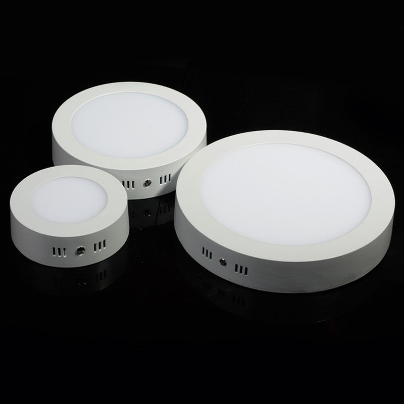Surface mounted led downlight Round 9W 15W 25W panel light SMD Ultra thin circle ceiling Down lamp kitchen