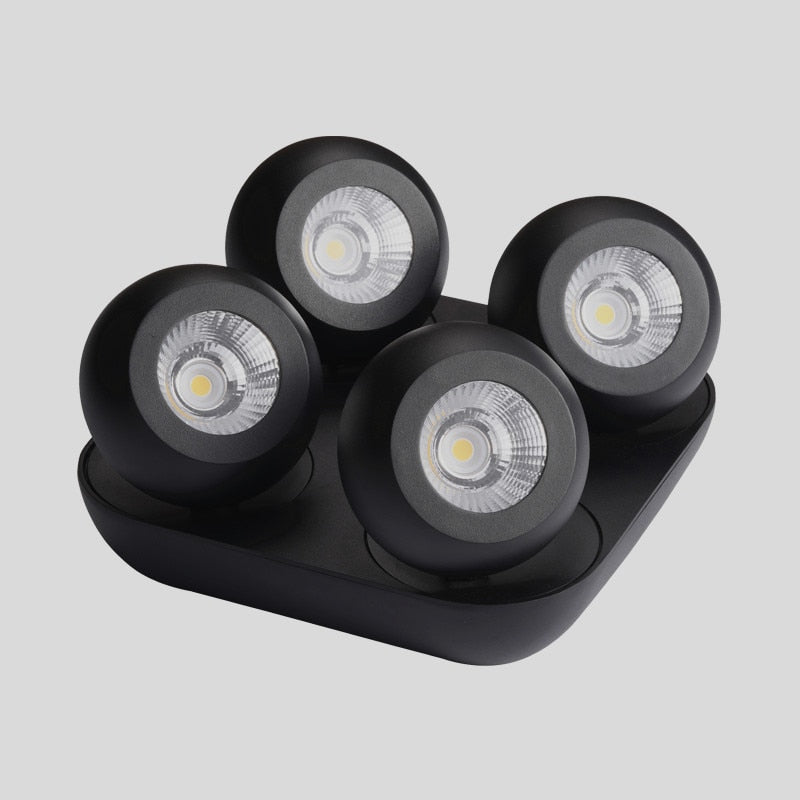 Folding Rotating Dimmable COB LED Downlights 9W 12W 24W 36W LED Ceiling Spot Lights AC85-265V LED Ceiling Lamps Indoor Lighting