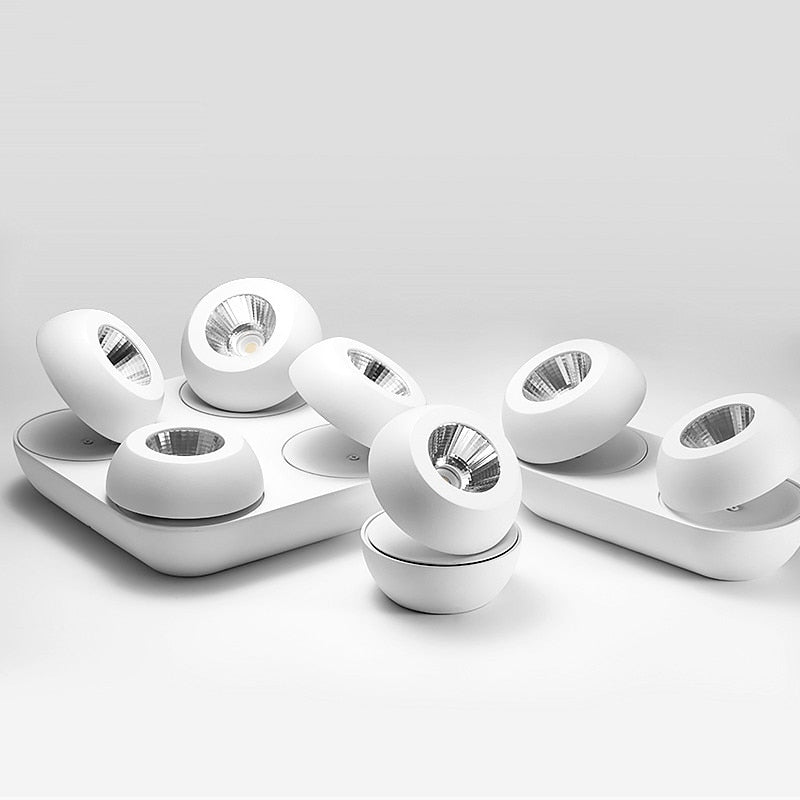 Folding Rotating Dimmable COB LED Downlights 9W 12W 24W 36W LED Ceiling Spot Lights AC85-265V LED Ceiling Lamps Indoor Lighting