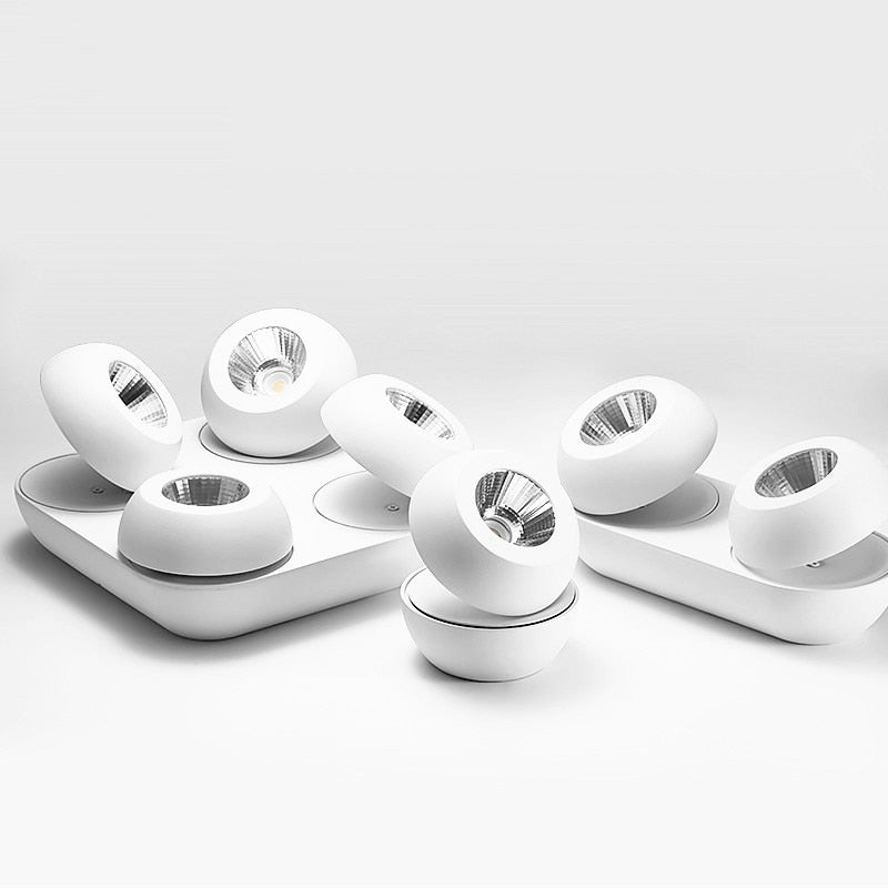 Folding Rotating Dimmable COB LED Downlights 9W 12W 24W 36W LED Ceiling Spot Lights AC85-265V LED Ceiling Lamps Indoor Lighting