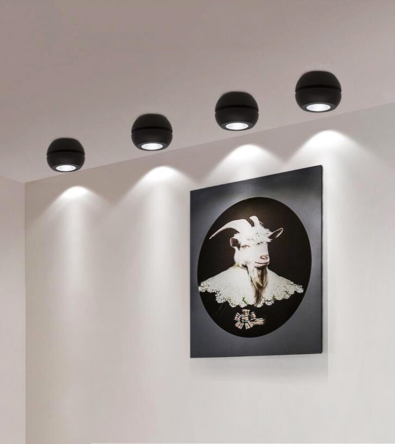 Folding Rotating Dimmable COB LED Downlights 9W 12W 24W 36W LED Ceiling Spot Lights AC85-265V LED Ceiling Lamps Indoor Lighting