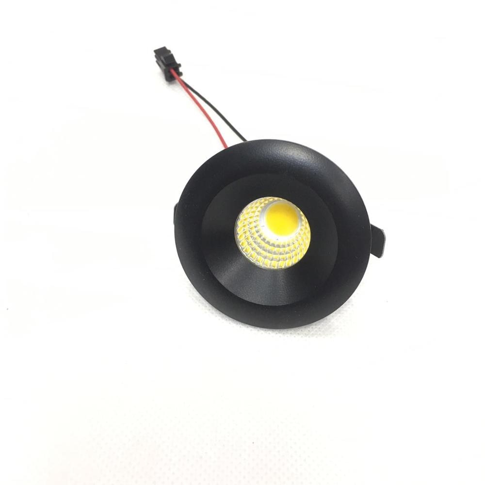 Ceiling lighting 10pcs/lot Led Mini Cabinet Downlights 3w Cut Size 34mm Ac85-265v White Frame Recessed Ceiling No Flicker