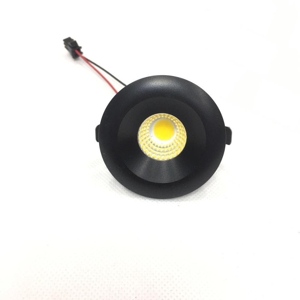 Ceiling lighting 10pcs/lot Led Mini Cabinet Downlights 3w Cut Size 34mm Ac85-265v White Frame Recessed Ceiling No Flicker