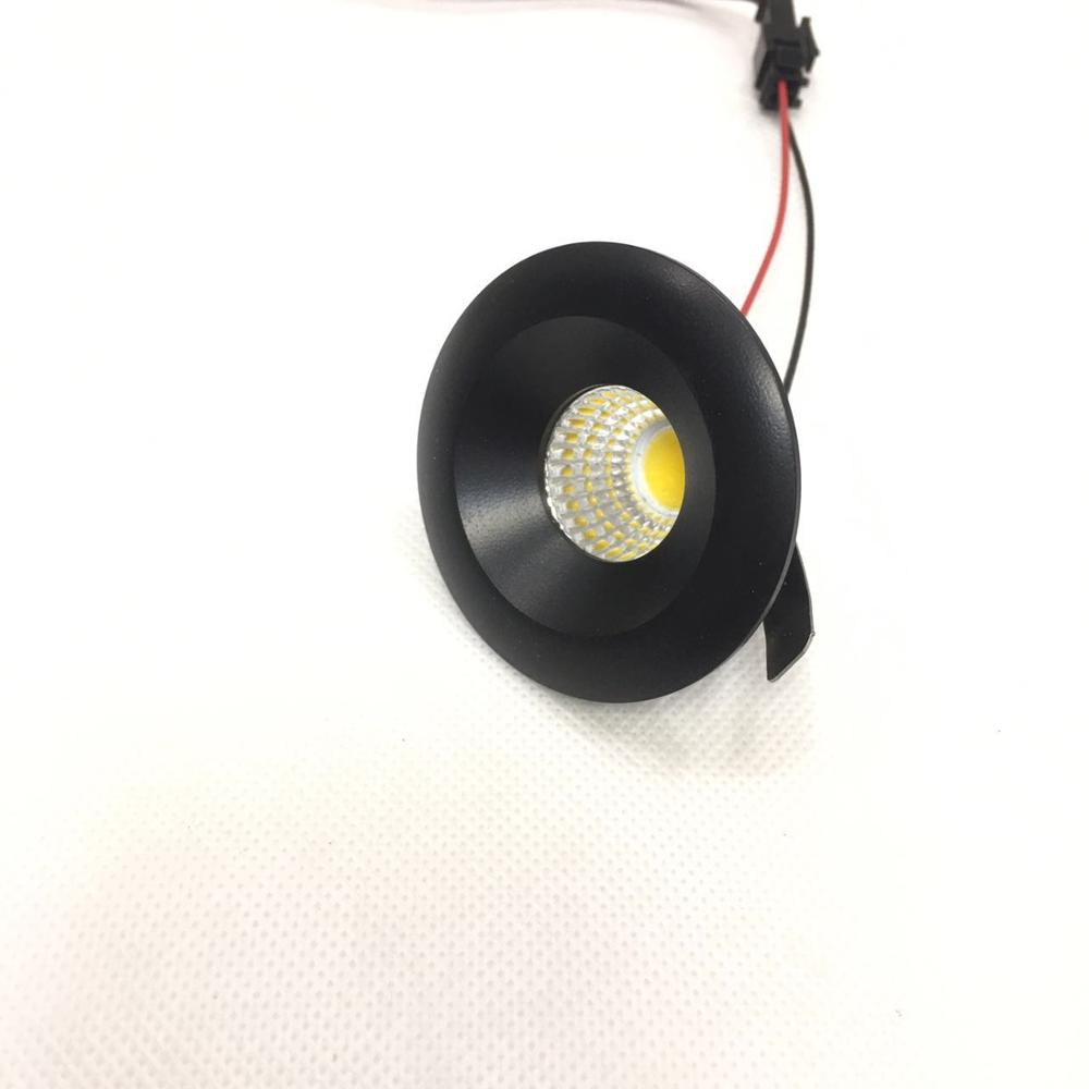 Ceiling lighting 10pcs/lot Led Mini Cabinet Downlights 3w Cut Size 34mm Ac85-265v White Frame Recessed Ceiling No Flicker