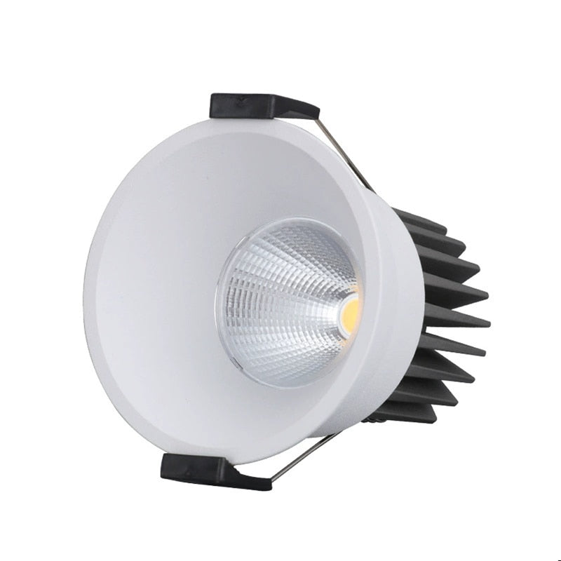 Super Bright Anti Glare Recessed Dimmable COB LED Downlights 7W 9W 12W LED Ceiling Spot Lights AC85~265V Background Lighting