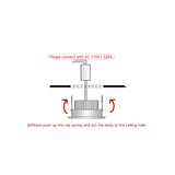 Super Bright Anti Glare Recessed Dimmable COB LED Downlights 7W 9W 12W LED Ceiling Spot Lights AC85~265V Background Lighting