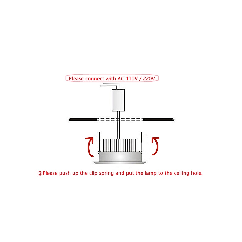 Super Bright Anti Glare Recessed Dimmable COB LED Downlights 7W 9W 12W LED Ceiling Spot Lights AC85~265V Background Lighting
