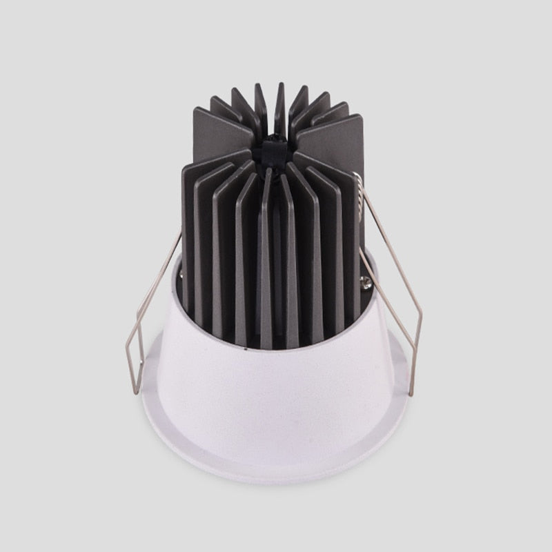 Super Bright Anti Glare Recessed Dimmable COB LED Downlights 7W 9W 12W LED Ceiling Spot Lights AC85~265V Background Lighting