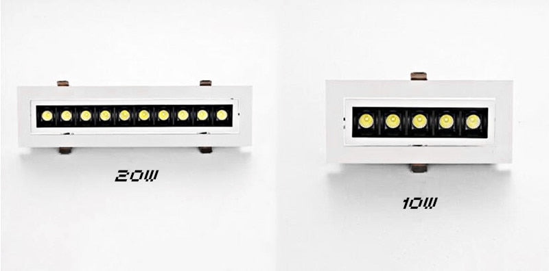 Recessed Square COB Dimmable LED Downlights 6W 10W 20W 30W  LED Ceiling Spot Lights AC85V~265V LED Strip Lights Indoor Lighting