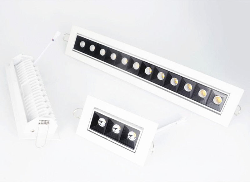 Recessed Square COB Dimmable LED Downlights 6W 10W 20W 30W  LED Ceiling Spot Lights AC85V~265V LED Strip Lights Indoor Lighting