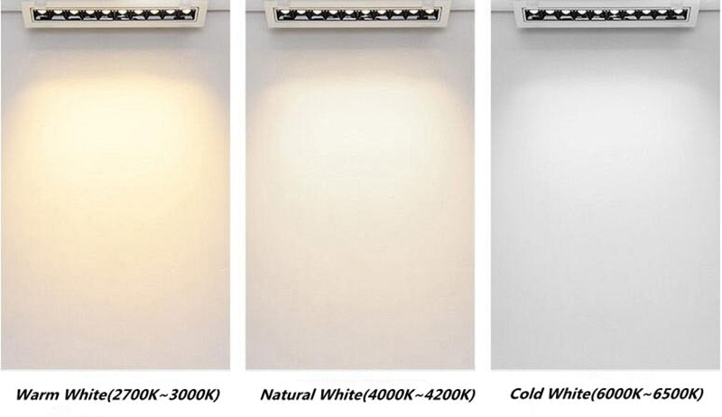 Recessed Square COB Dimmable LED Downlights 6W 10W 20W 30W  LED Ceiling Spot Lights AC85V~265V LED Strip Lights Indoor Lighting