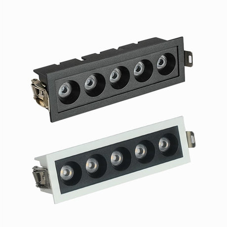 Dimmable Recessed Strip LED Ceiling Lights 10W 20W 30W COB LED Down lights AC85~265V LED Strip lamp Indoor Lighting