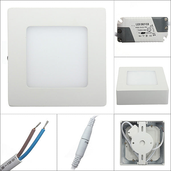 High brightness 9W 15W 25W Square LED panel light surface mounted downlight lighting LED ceiling down lamp AC 85-265V