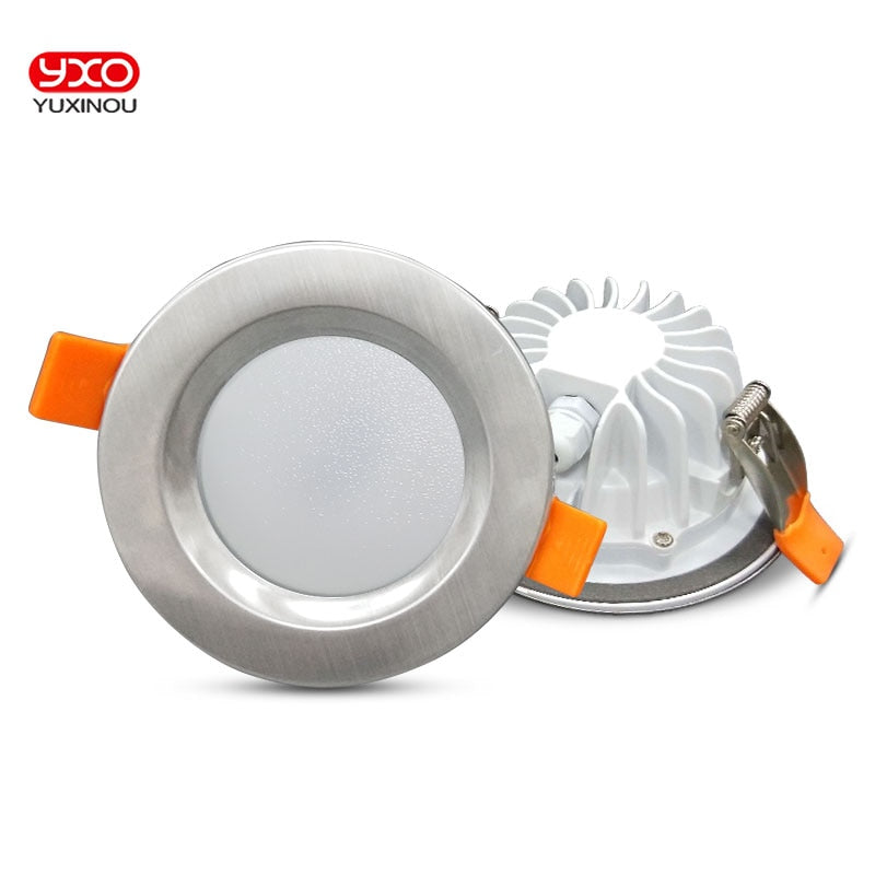 IP65 Waterproof LED Downlight 5W 7W 9W 12W Fire prevention Stainless Steel Cover LED Spot light for Bathroom LED Ceiling Lamp