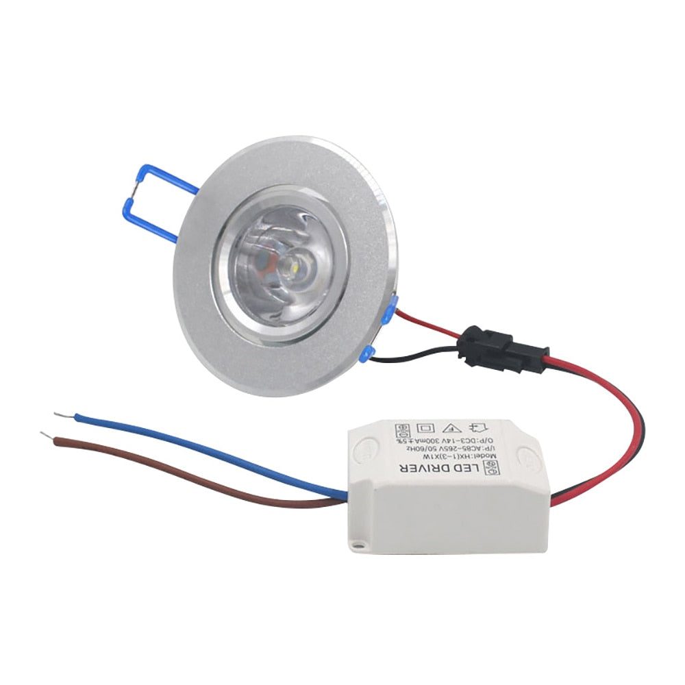 Recessed Downlight Spot LED Ceiling Lamp Indoor Lights Panel Ceiling Light RGB 3W AC85-265V Downlights Round Recessed Spotlights