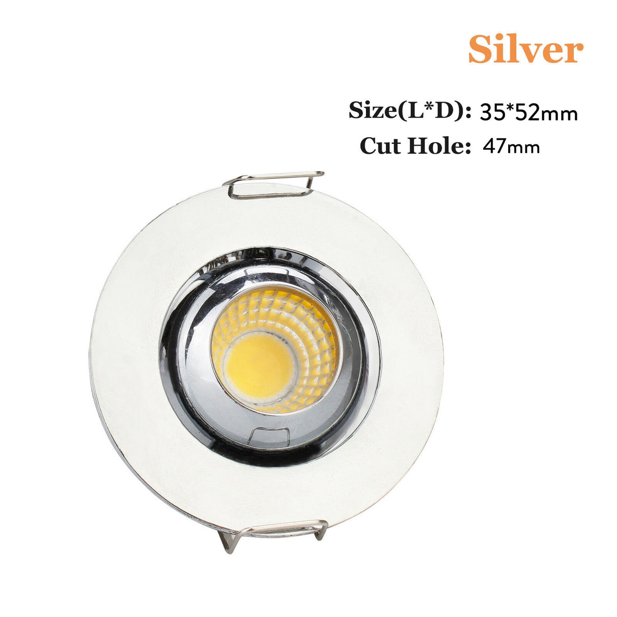 Round Mini LED Recessed Ceiling Downlight 3W LED Spot Light 110V 220V Cutout 47mm with Driver Replace 30W Halogen Lighting Lamp