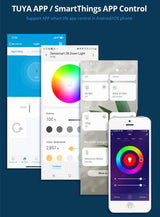 Tuya Zigbee Smart LED Downlight 2pcs WC toilet Ceiling Spot Light Lamp RGB+CW  Dimming Light 6W/9W Smart bulb Work With Alexa Amazon