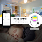 Tuya Zigbee Smart LED Downlight 2pcs WC toilet Ceiling Spot Light Lamp RGB+CW  Dimming Light 6W/9W Smart bulb Work With Alexa Amazon