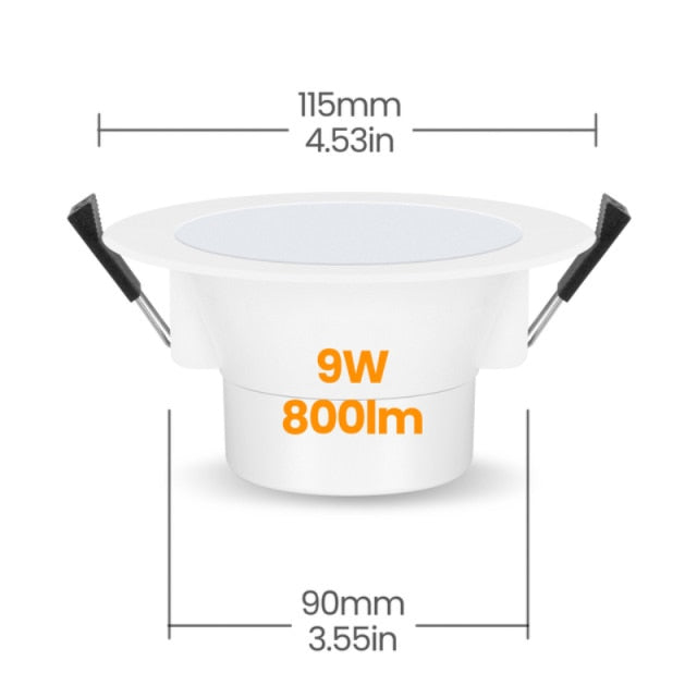 Tuya Zigbee Smart LED Downlight 2pcs WC toilet Ceiling Spot Light Lamp RGB+CW  Dimming Light 6W/9W Smart bulb Work With Alexa Amazon