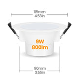 Tuya Zigbee Smart LED Downlight 2pcs WC toilet Ceiling Spot Light Lamp RGB+CW  Dimming Light 6W/9W Smart bulb Work With Alexa Amazon