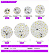 LED Chip 3W 5W 7W 9W 12W 15W 18W AC 220V-240V SMD 2835 Light Beads DIY For Led Downlight Cold/Warm white Lighting Spotlight