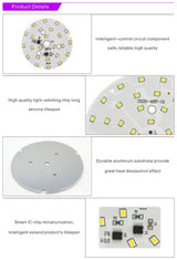 LED Chip 3W 5W 7W 9W 12W 15W 18W AC 220V-240V SMD 2835 Light Beads DIY For Led Downlight Cold/Warm white Lighting Spotlight