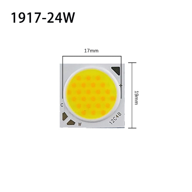 LED Chip Dual Color Temperature Cob Lamp Beads 7w 12w 24w 36w 10pcs/lot Adjustment RA80 1311 1917 COB Light Source For Downlight