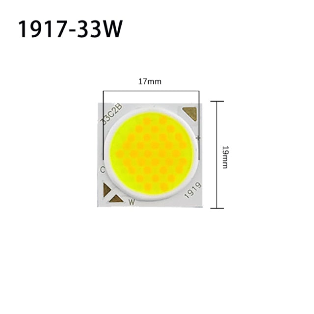 LED Chip Dual Color Temperature Cob Lamp Beads 7w 12w 24w 36w 10pcs/lot Adjustment RA80 1311 1917 COB Light Source For Downlight