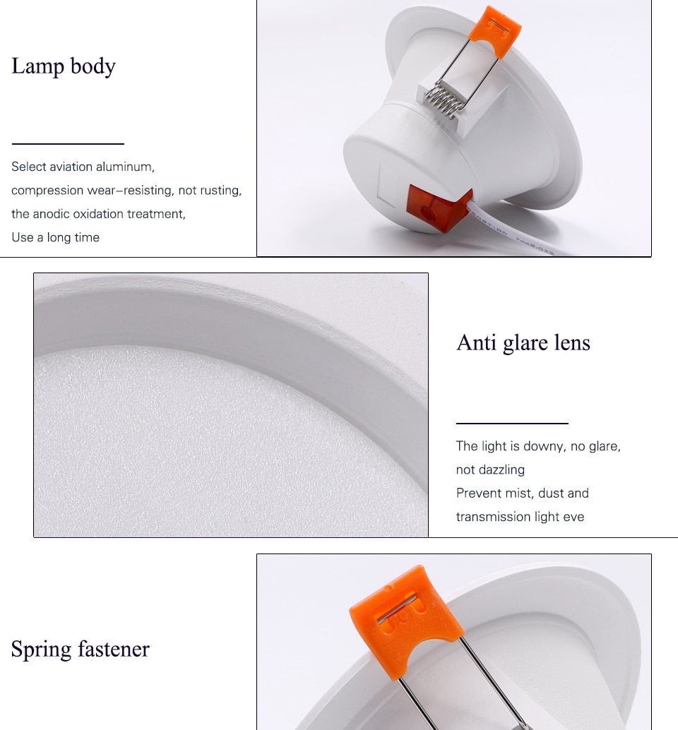 ACETIDE LED Down light WiFi Smart life Ceiling Downlight APP RGB Warm Cool Changing Color with 5W 7W 9W  Google Home