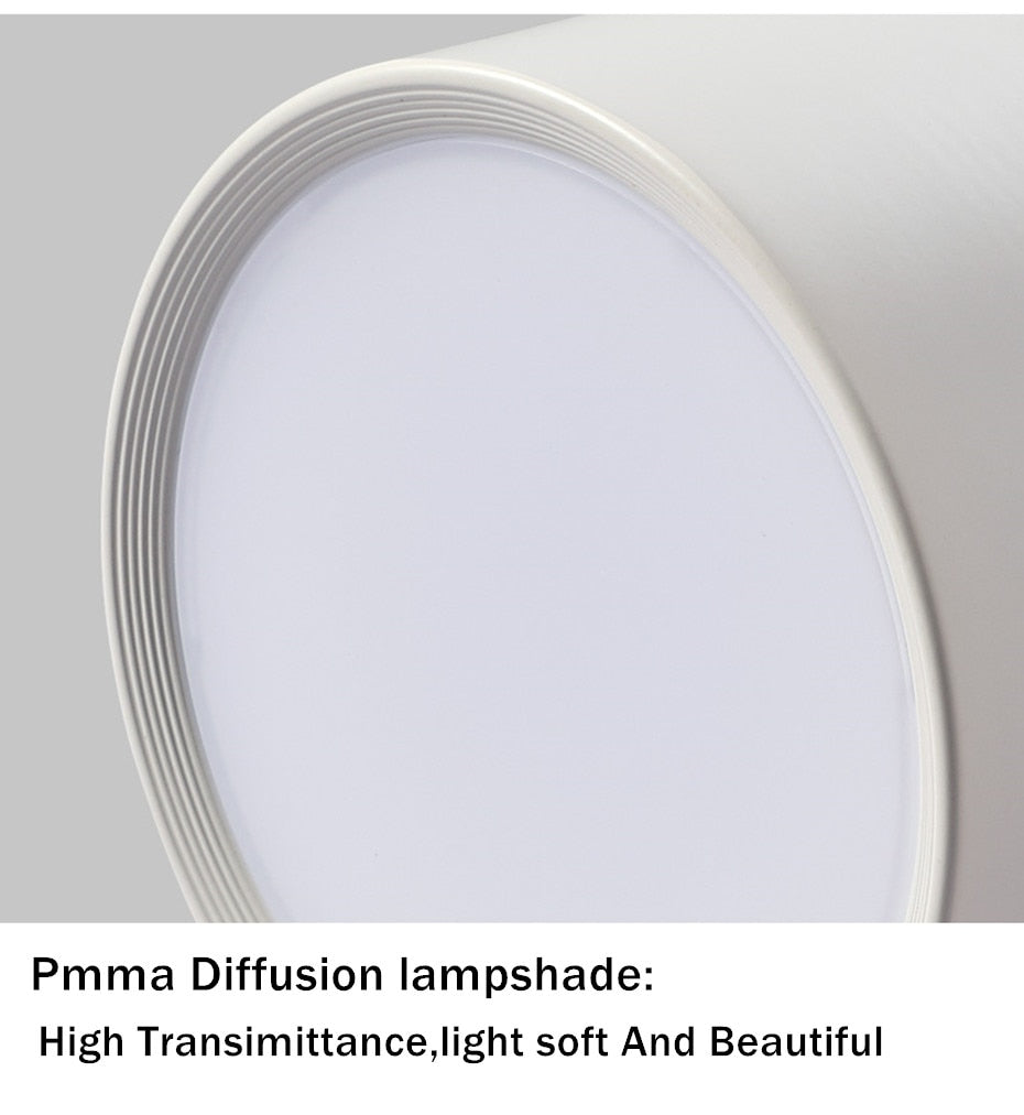 Downlight-Led-Lamp Dimmable Spot Ceiling Lamp Aluminum Surface Mounted High Brightness Down light 5W 12W Lighting AC110V 220V