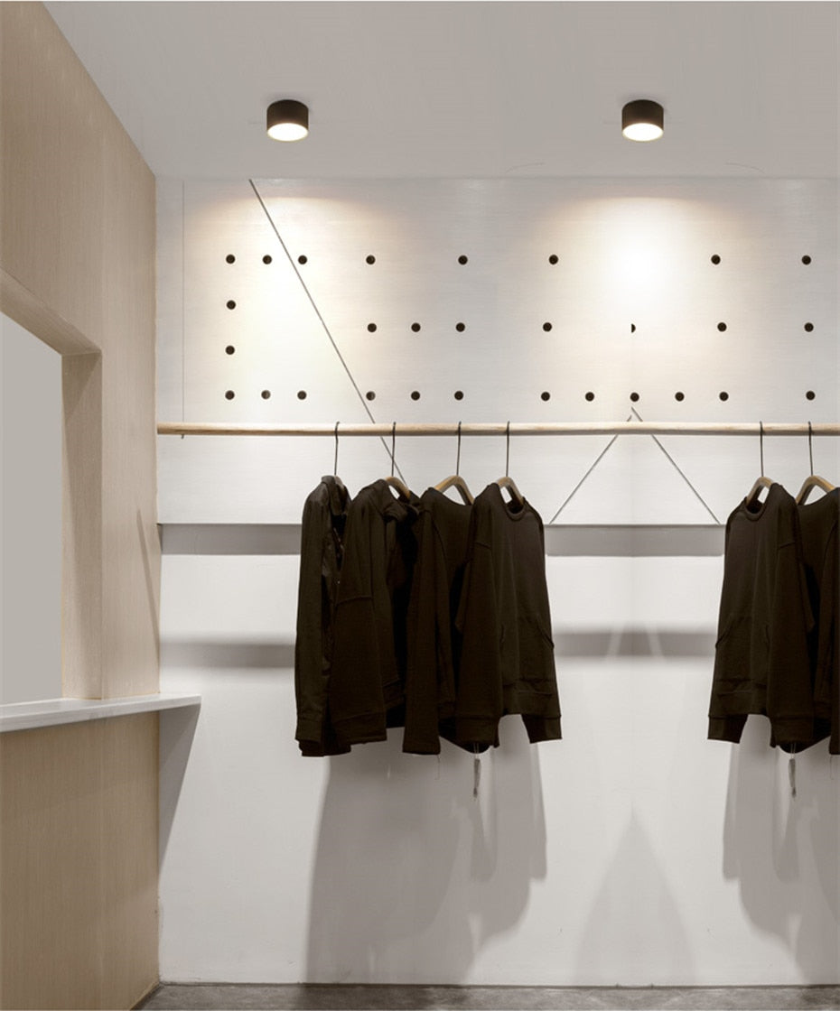 Downlight-Led-Lamp Dimmable Spot Ceiling Lamp Aluminum Surface Mounted High Brightness Down light 5W 12W Lighting AC110V 220V