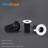 Mini Recessed LED Deep Anti-glare Downlight 3W Under Wine Cabinet Closet Cafe Bar Living Room Ceiling Spot Lighting With Driver