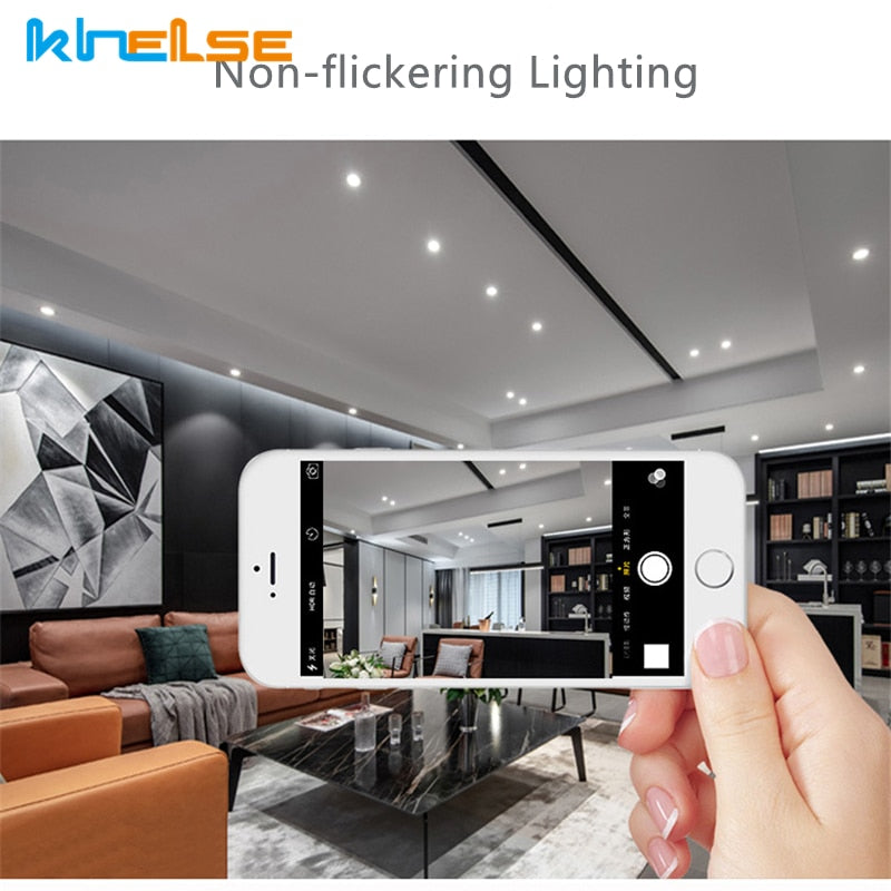 Mini Recessed LED Deep Anti-glare Downlight 3W Under Wine Cabinet Closet Cafe Bar Living Room Ceiling Spot Lighting With Driver