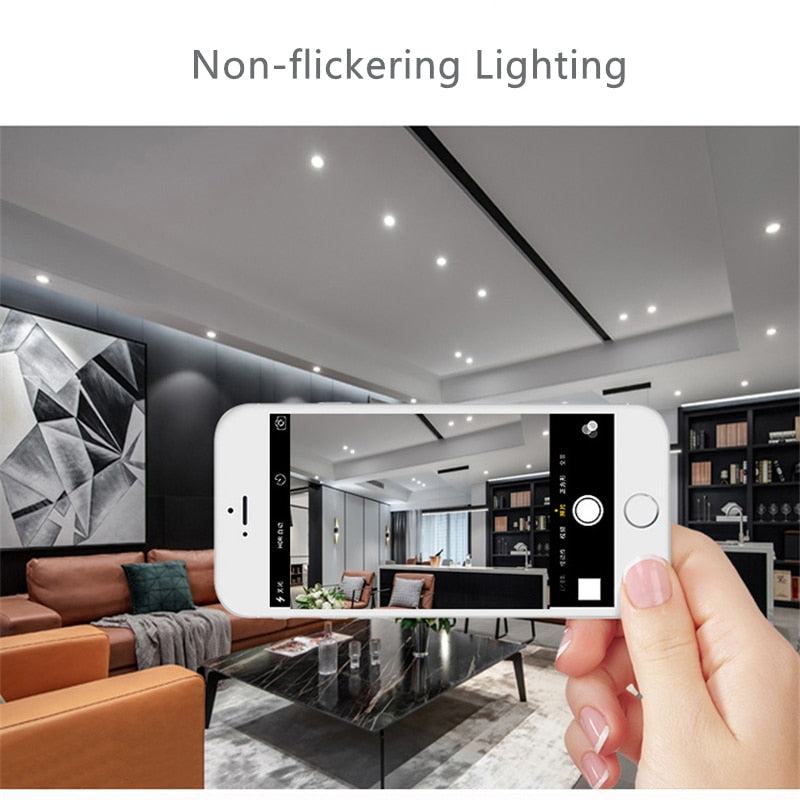 Mini Recessed LED Deep Anti-glare Downlight 3W Under Wine Cabinet Closet Cafe Bar Living Room Ceiling Spot Lighting With Driver