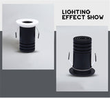 Mini Recessed LED Deep Anti-glare Downlight 3W Under Wine Cabinet Closet Cafe Bar Living Room Ceiling Spot Lighting With Driver