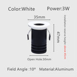 Mini Recessed LED Deep Anti-glare Downlight 3W Under Wine Cabinet Closet Cafe Bar Living Room Ceiling Spot Lighting With Driver