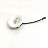 Led Mini Cabinet Downlights 3w Cut Size 34mm Ac85-265v Black Frame Recessed Ceiling No Flicker