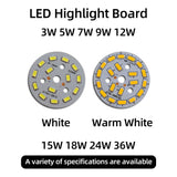 LED Chips 240mA 260mA Constant Current Input Light Bead For DIY Downlight 5pcs/Lot 3W 5W 7W 9W 12W 15W 18W SMD5730 Two-Color