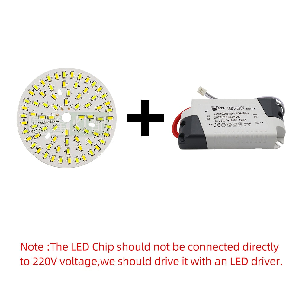 LED Chips 240mA 260mA Constant Current Input Light Bead For DIY Downlight 5pcs/Lot 3W 5W 7W 9W 12W 15W 18W SMD5730 Two-Color