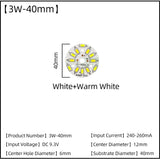 LED Chips 240mA 260mA Constant Current Input Light Bead For DIY Downlight 5pcs/Lot 3W 5W 7W 9W 12W 15W 18W SMD5730 Two-Color