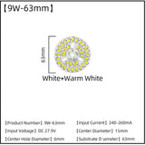 LED Chips 240mA 260mA Constant Current Input Light Bead For DIY Downlight 5pcs/Lot 3W 5W 7W 9W 12W 15W 18W SMD5730 Two-Color