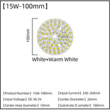 LED Chips 240mA 260mA Constant Current Input Light Bead For DIY Downlight 5pcs/Lot 3W 5W 7W 9W 12W 15W 18W SMD5730 Two-Color