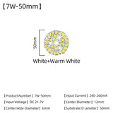 LED Chips 240mA 260mA Constant Current Input Light Bead For DIY Downlight 5pcs/Lot 3W 5W 7W 9W 12W 15W 18W SMD5730 Two-Color