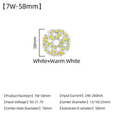 LED Chips 240mA 260mA Constant Current Input Light Bead For DIY Downlight 5pcs/Lot 3W 5W 7W 9W 12W 15W 18W SMD5730 Two-Color